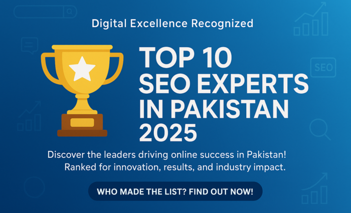 Top 10 SEO Experts in Pakistan 2025